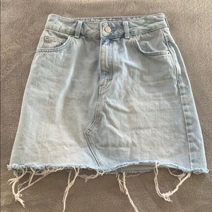 Top shop jean skirt